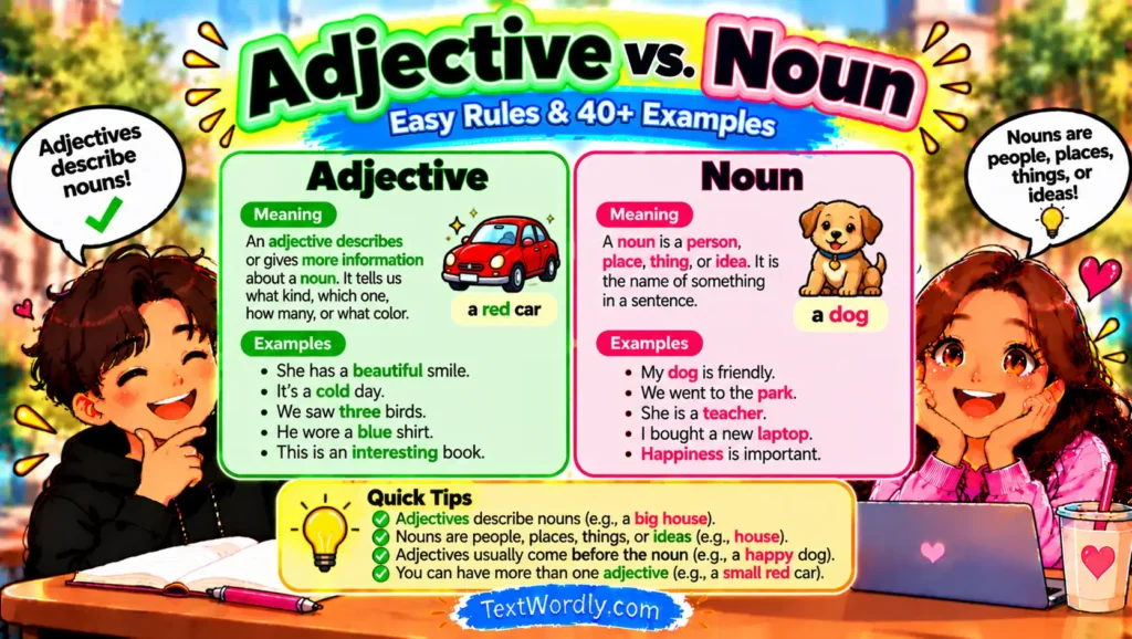 Adjective vs. Noun: Easy Rules & 40+ Examples