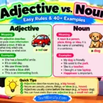 Adjective vs. Noun: Easy Rules & 40+ Examples