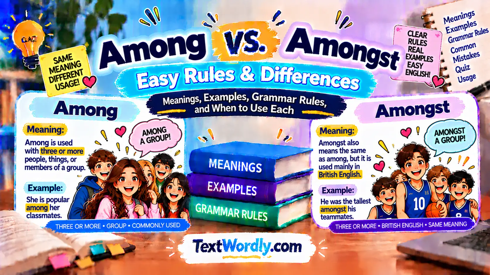 Among vs Amongst: Easy Rules & Differences