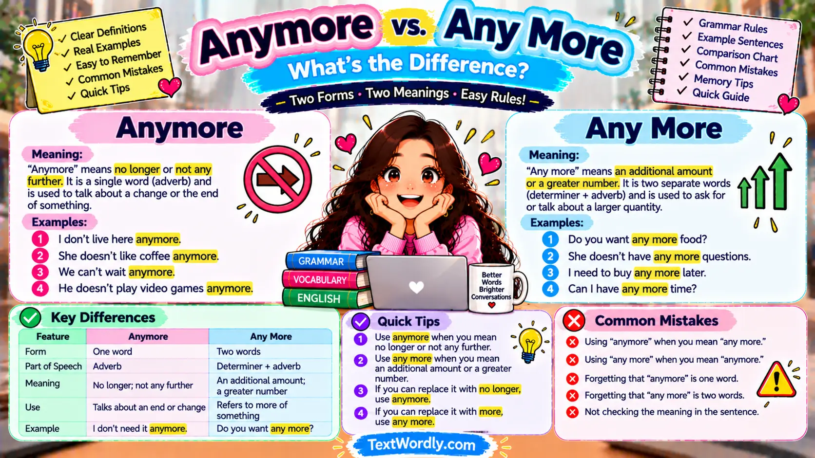 Anymore vs Any More: What's the Difference?