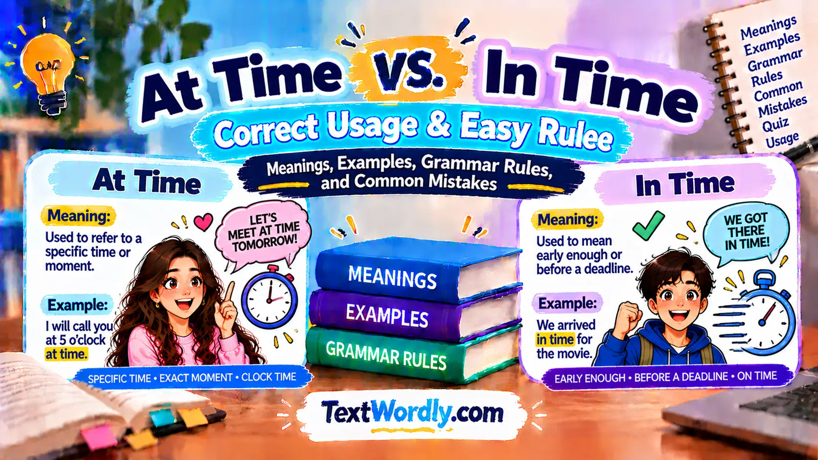 At Time vs In Time: Correct Usage & Easy Rules