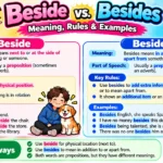 Beside vs Besides: Meaning, Rules & Examples