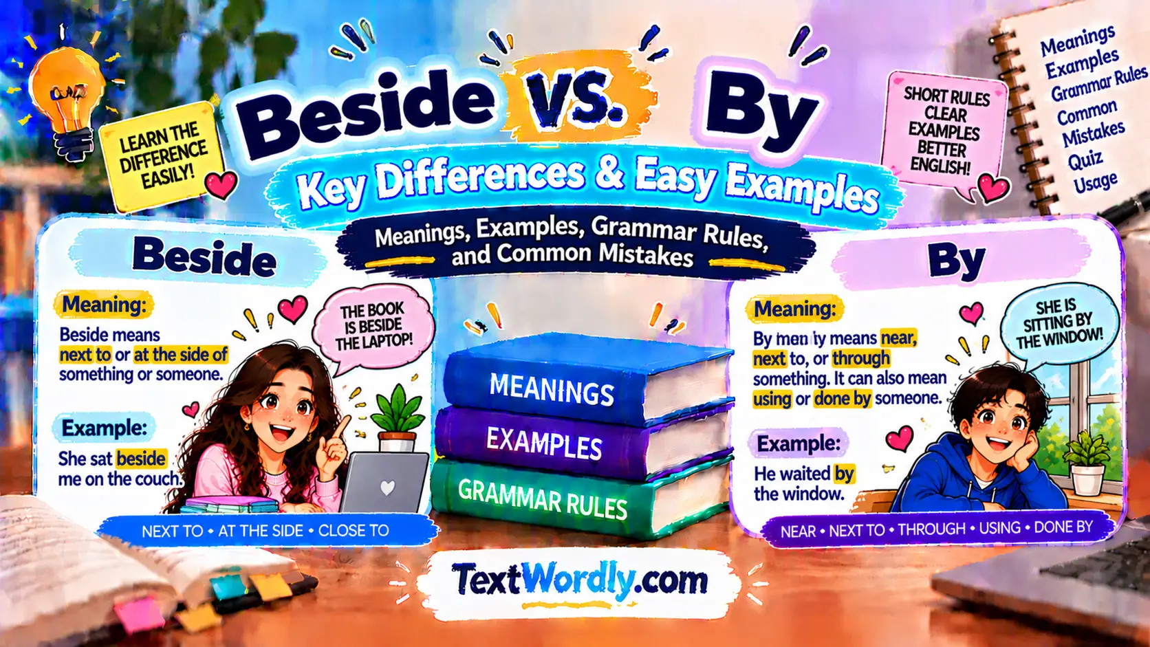 Beside vs By: Key Differences & Easy Examples