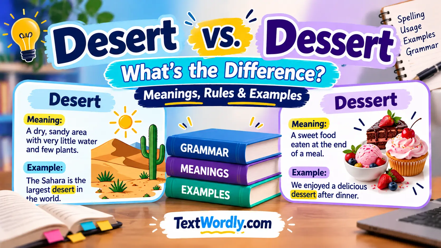 Desert vs. Dessert: What's the Difference? Meanings, Rules & Examples