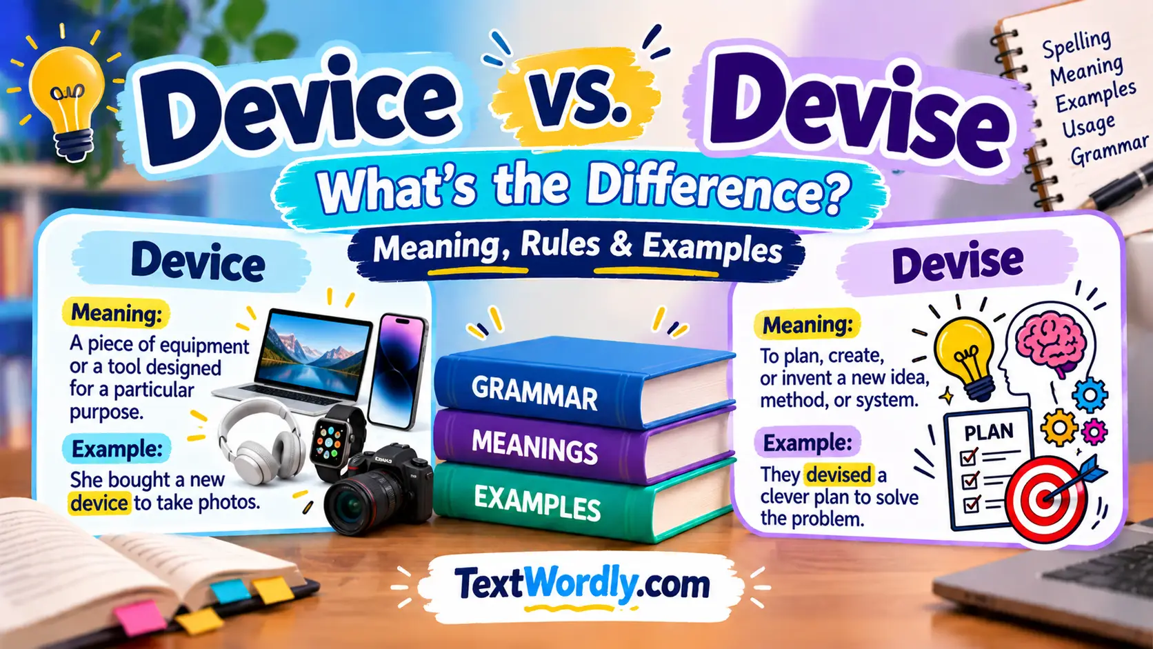 Device vs. Devise: What's the Difference? Meaning, Rules & Examples