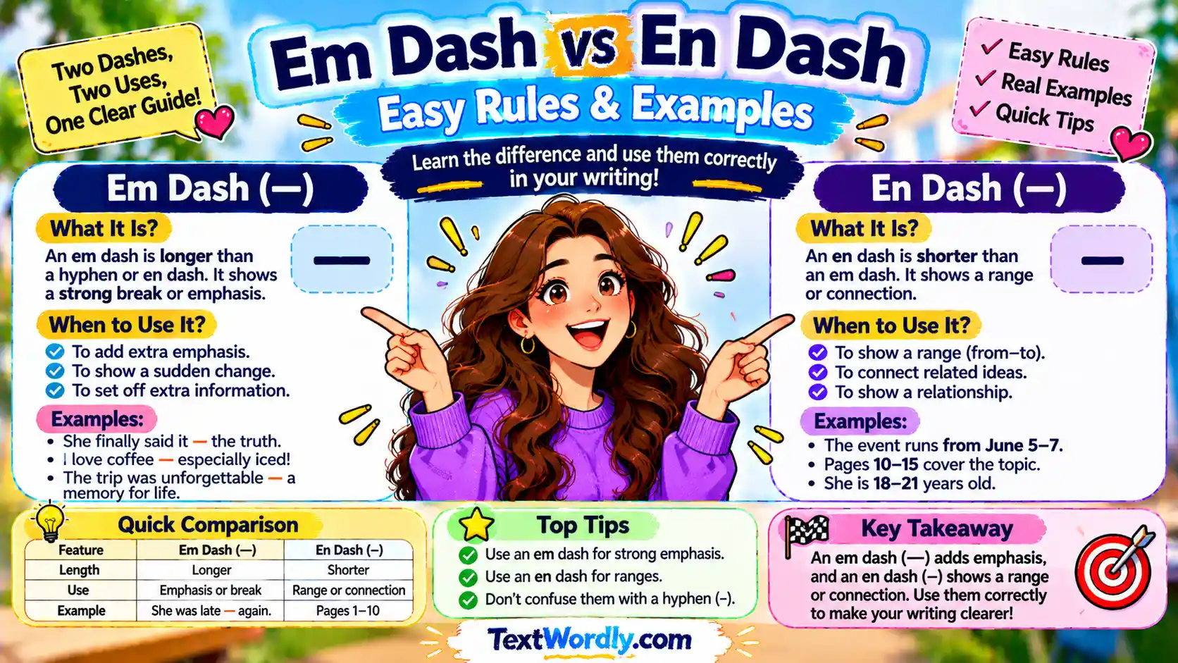 Em Dash vs En Dash: Easy Rules & Examples