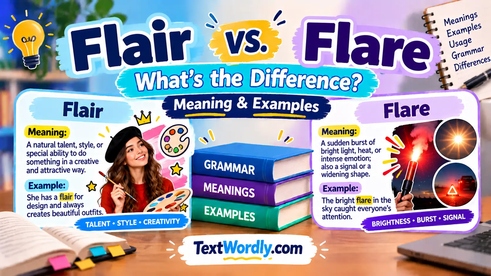Flair vs. Flare: What's the Difference? Meaning & Examples
