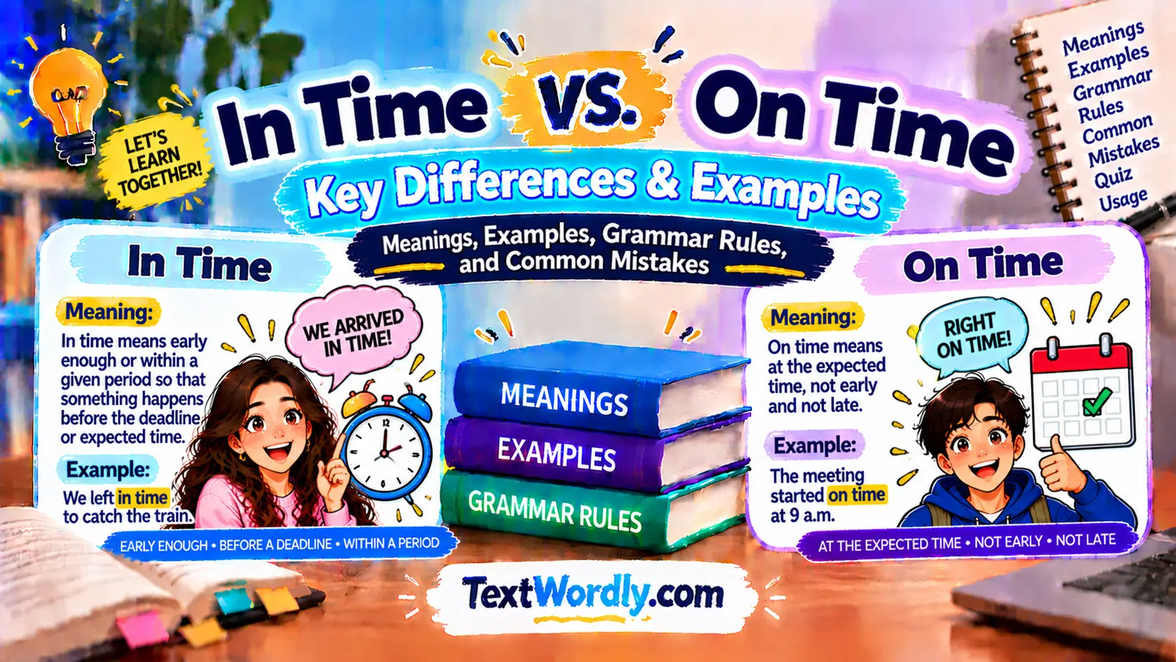 In Time vs On Time: Key Differences & Examples