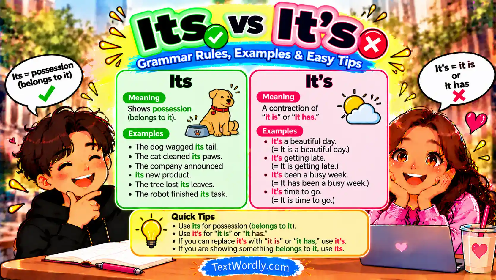 Its vs It's: Grammar Rules