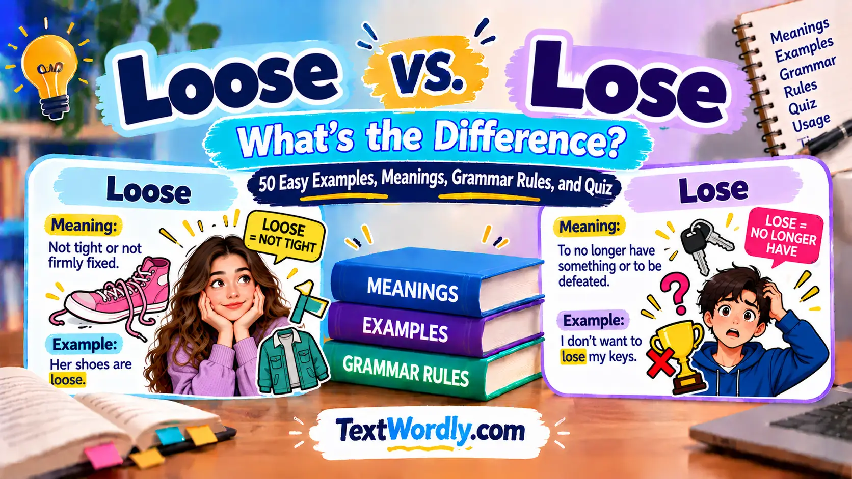 Loose vs Lose: 50 Easy Examples, Meanings, Grammar Rules, and Quiz