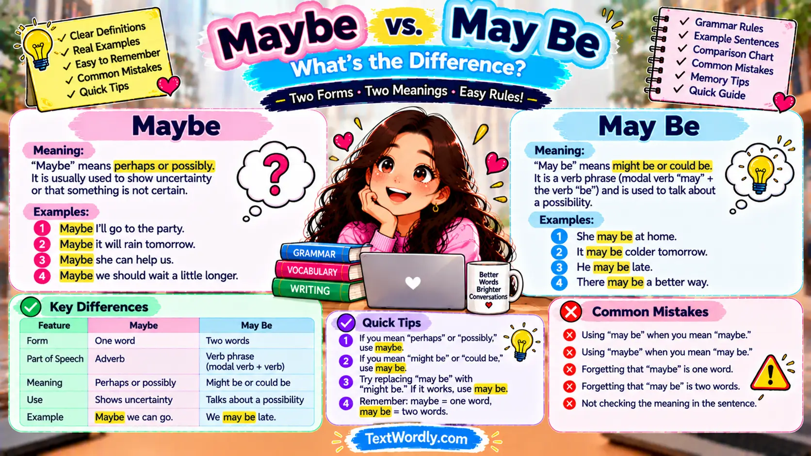Maybe vs May Be: What's the Difference?