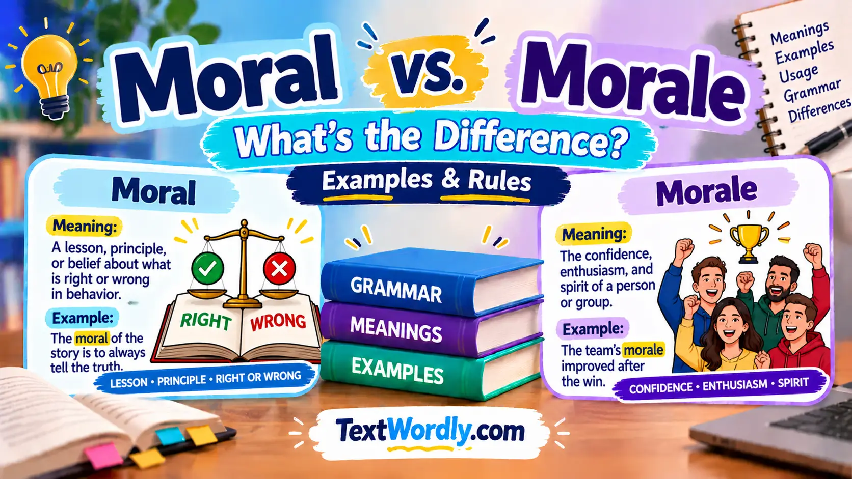 Moral vs. Morale: What's the Difference? Examples & Rules
