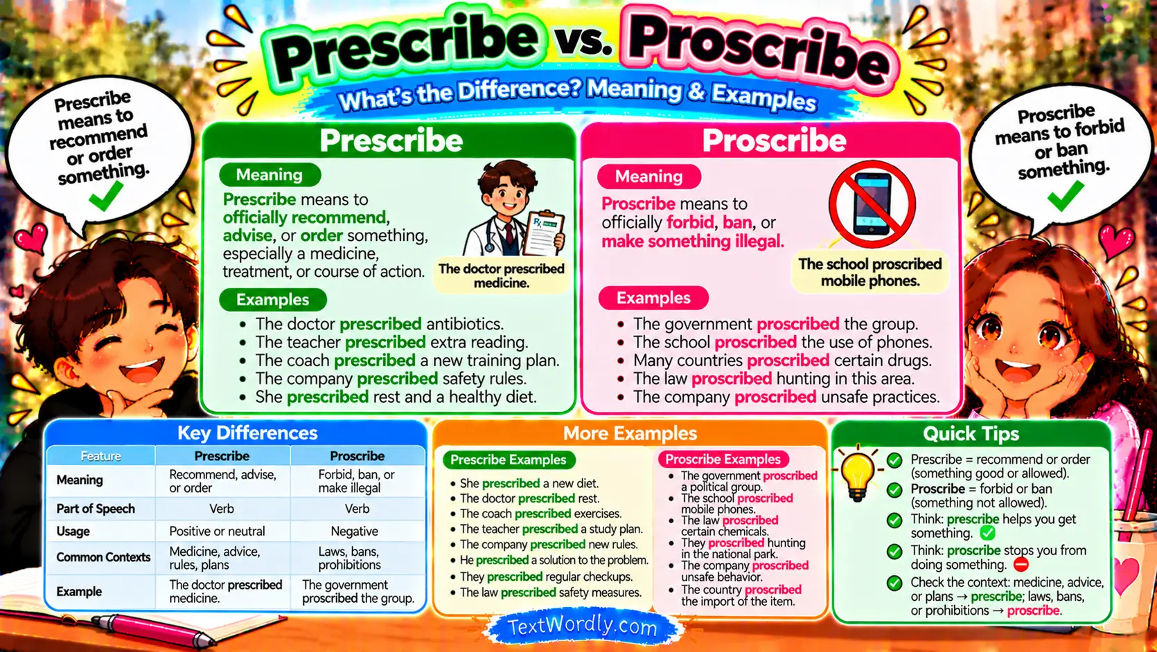 Prescribe vs. Proscribe: What's the Difference? Meaning & Examples