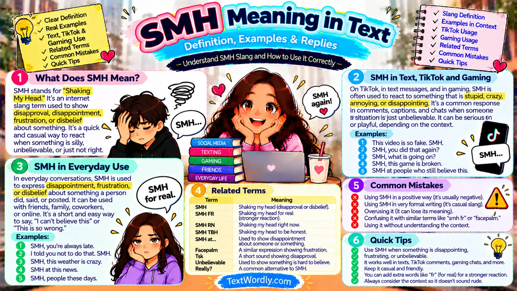 SMH Meaning in Text: Definition, Examples & Replies