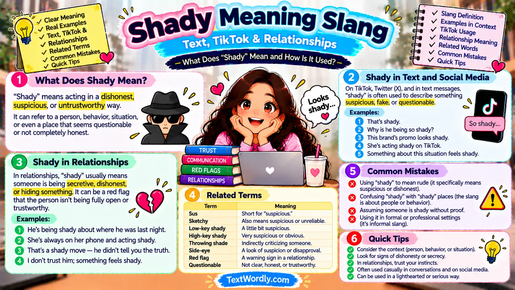 Shady Meaning Slang: Text, TikTok & Relationships