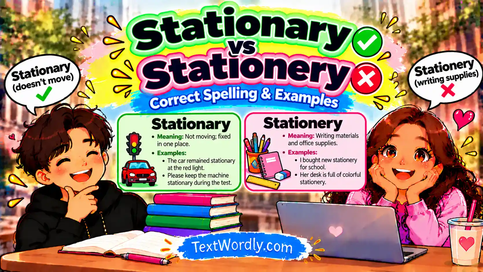 Stationary vs Stationery