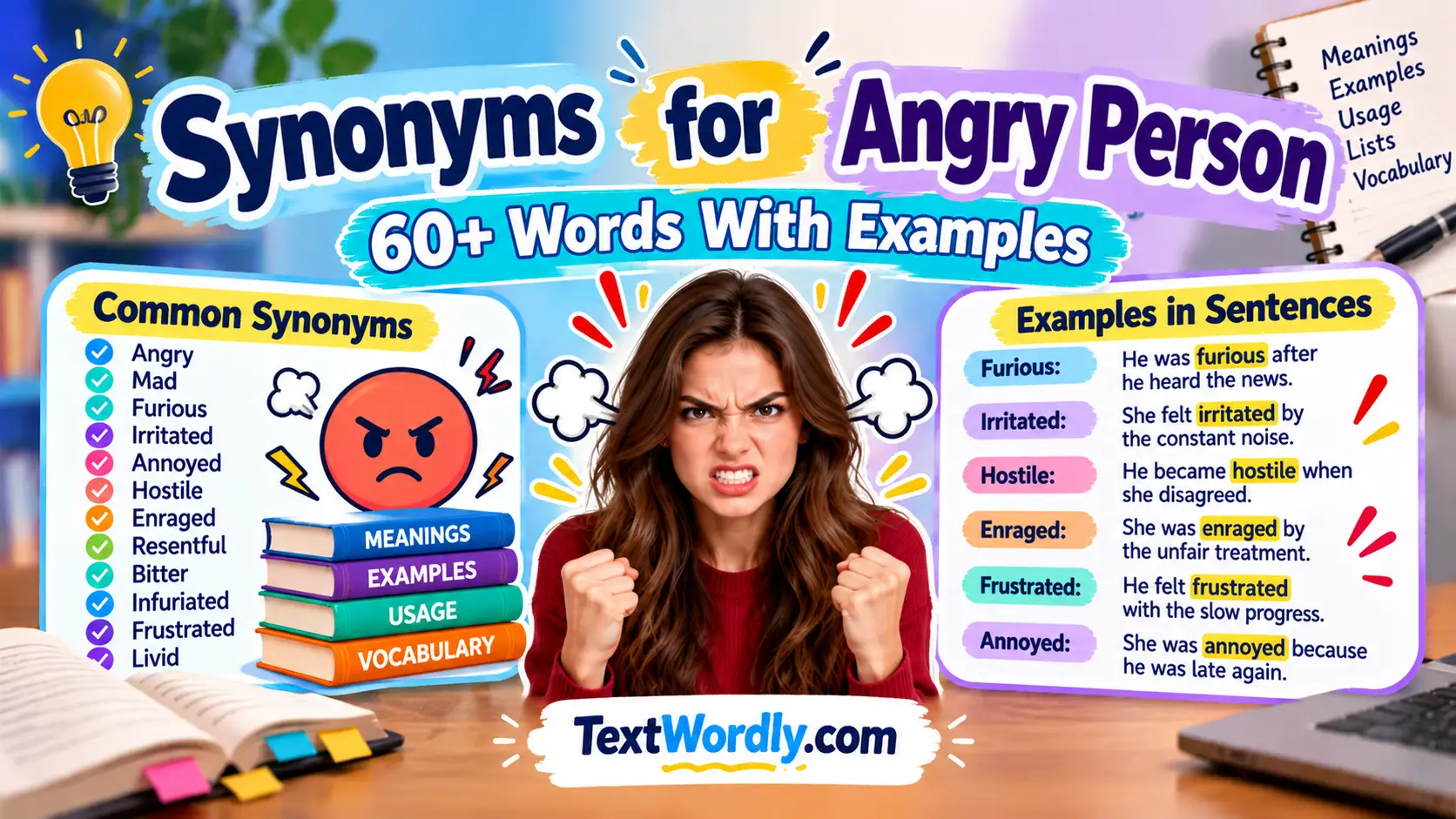 Synonyms for Angry Person: 60+ Words With Examples