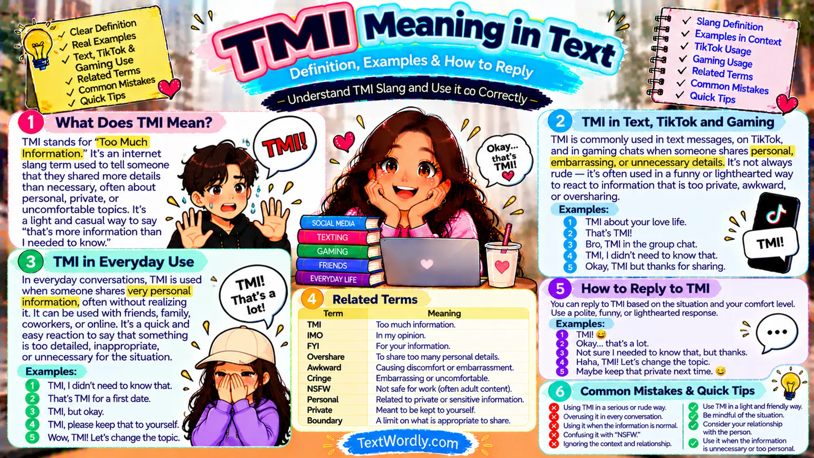TMI Meaning in Text: Definition, Examples & How to Reply