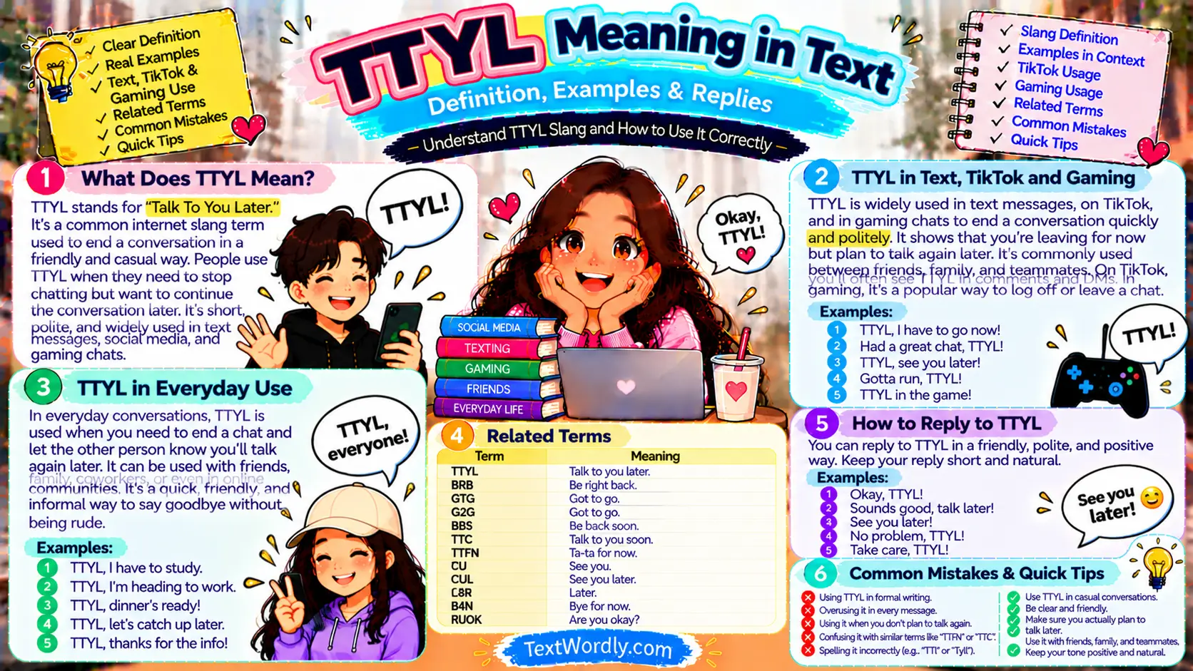 TTYL Meaning in Text: Definition, Examples & Replies