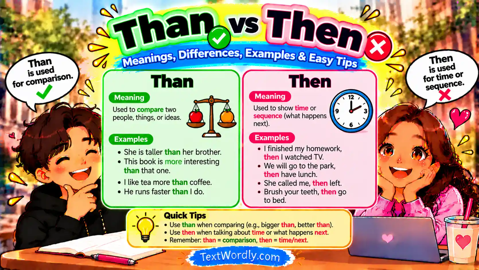 Than vs Then: Difference