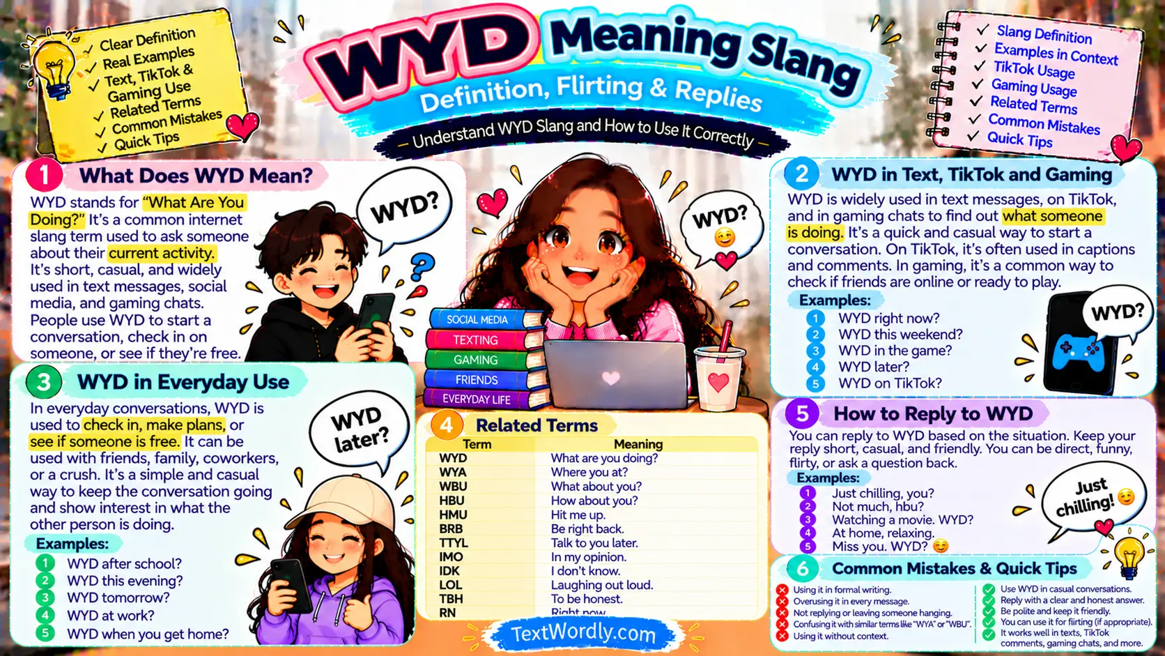WYD Meaning Slang: Definition, Flirting & Replies