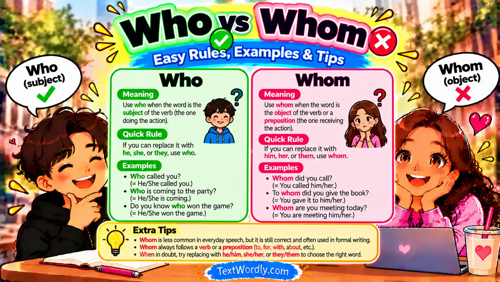 Who vs Whom: Easy Rules